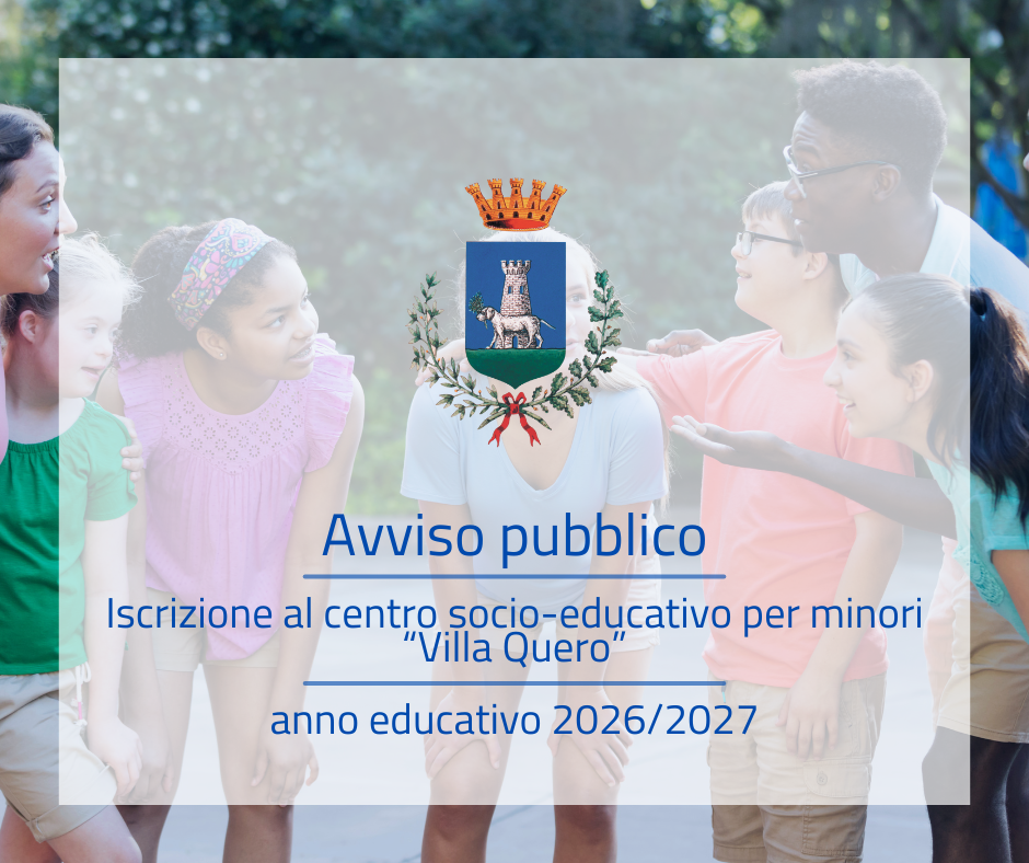 Immagine riportante titolo dell'avviso