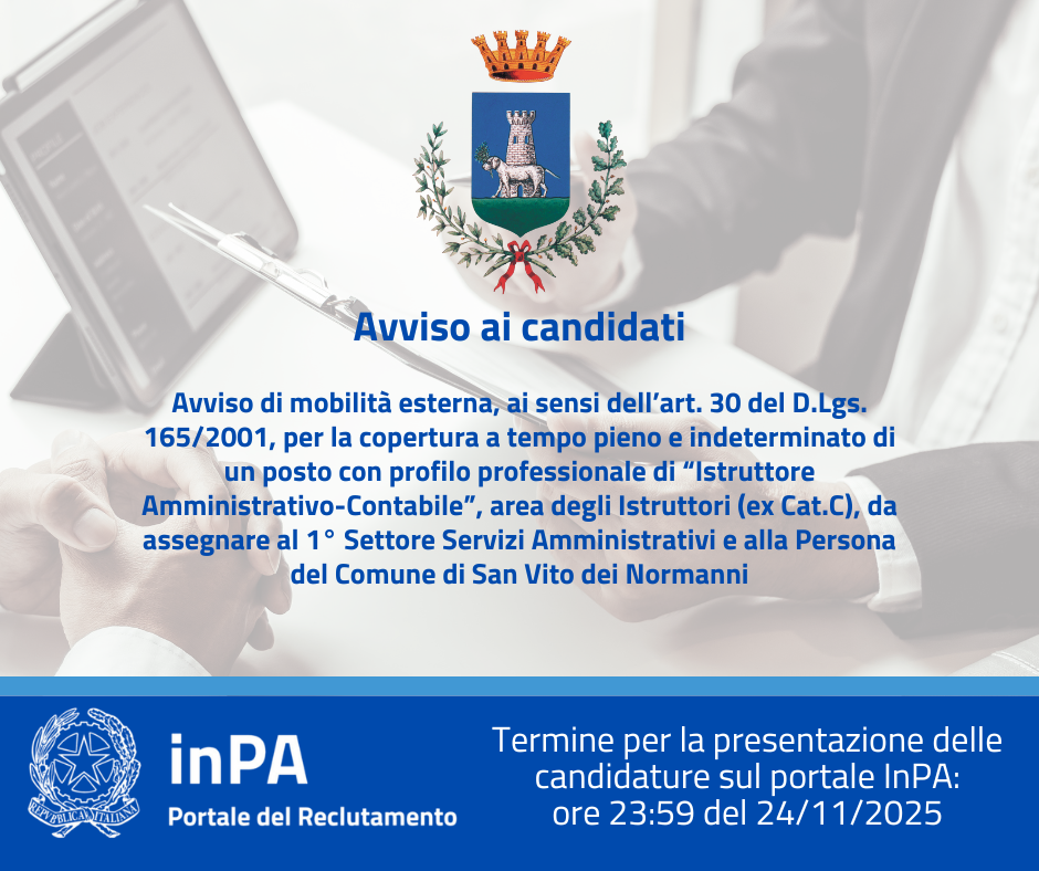 Immagine con titolo dell'avviso