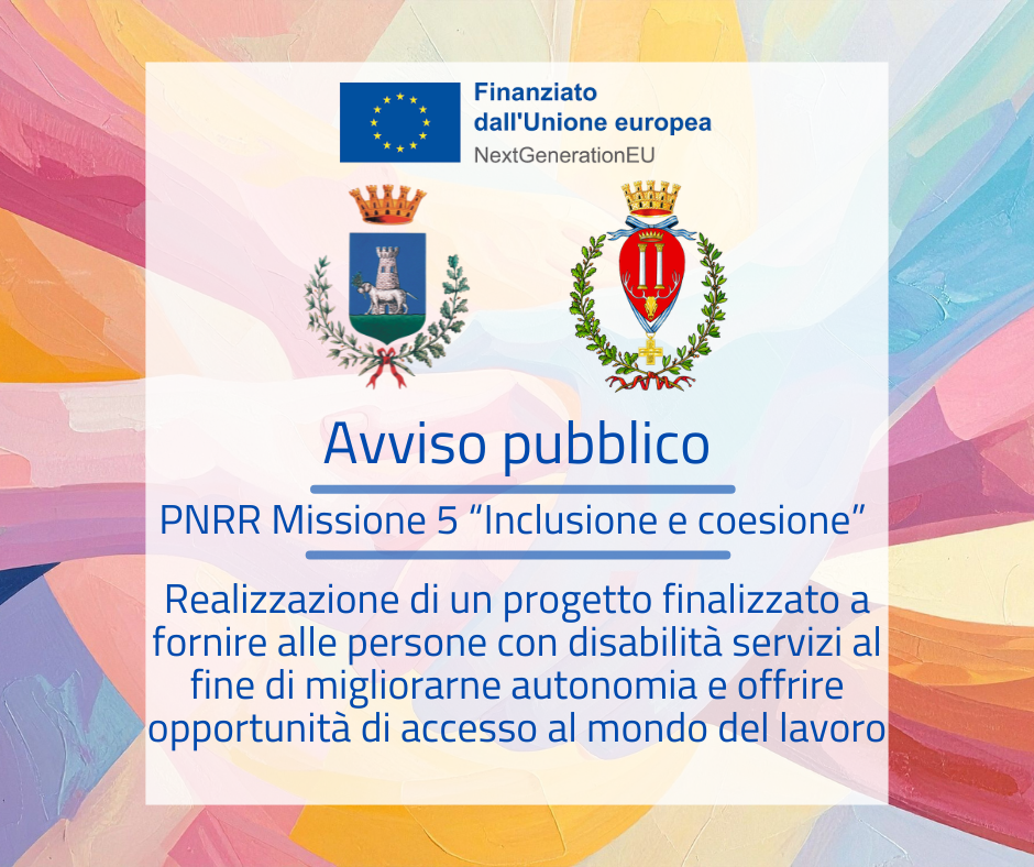 Immagine riportante titolo dell'avviso