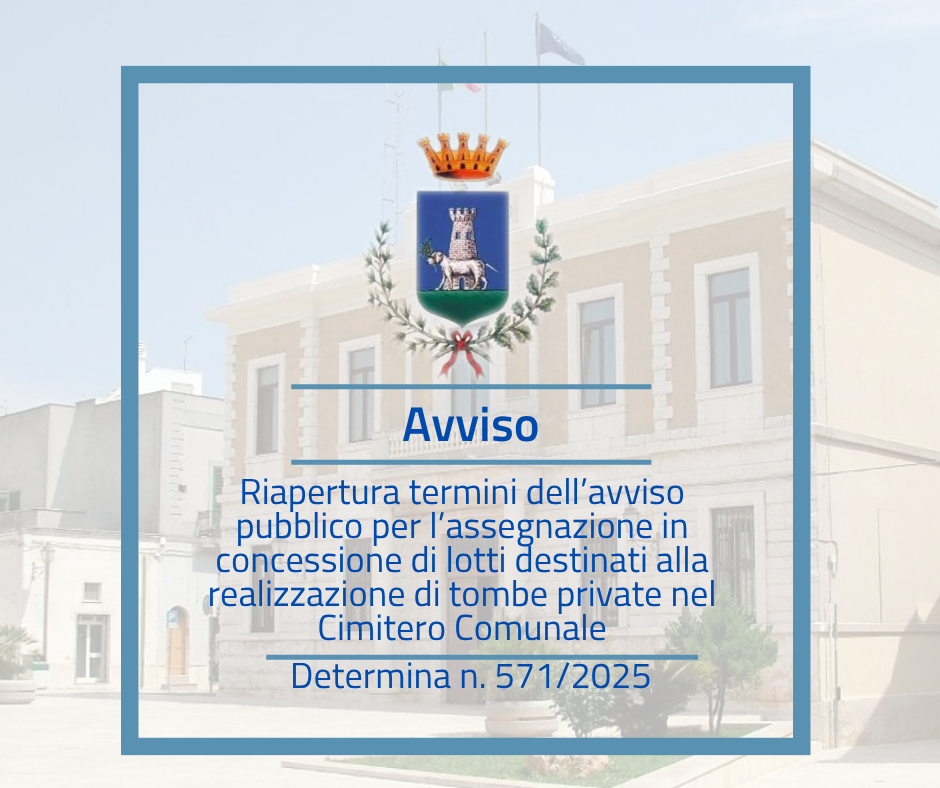 Immagine: Riapertura termini bando lotti cimiteriali 2025