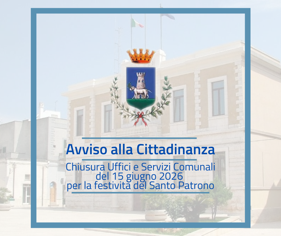 Immagine riportante titolo dell'avviso