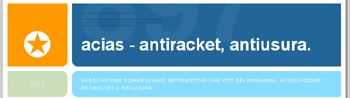 Immagine: ACIAS - ASSOCIAZIONE COMMERCIANTI IMPRENDITORI ANTIRACKET E ANTIUSURA