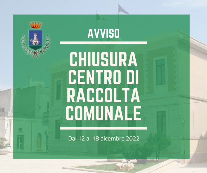 Immagine: Avviso_CentroRaccoltaComunale170