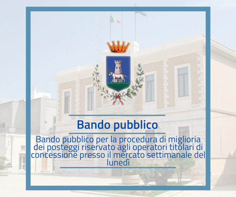 Immagine riportante testo dell'avviso