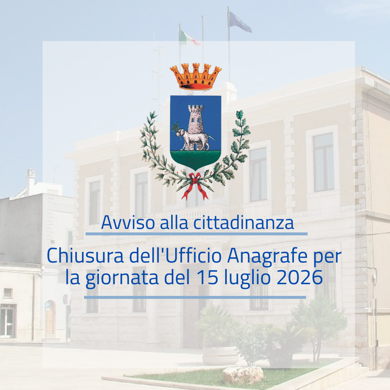Immagine riportante titolo dell'avviso