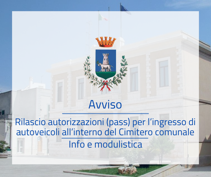 Immagine recante titolo dell'avviso